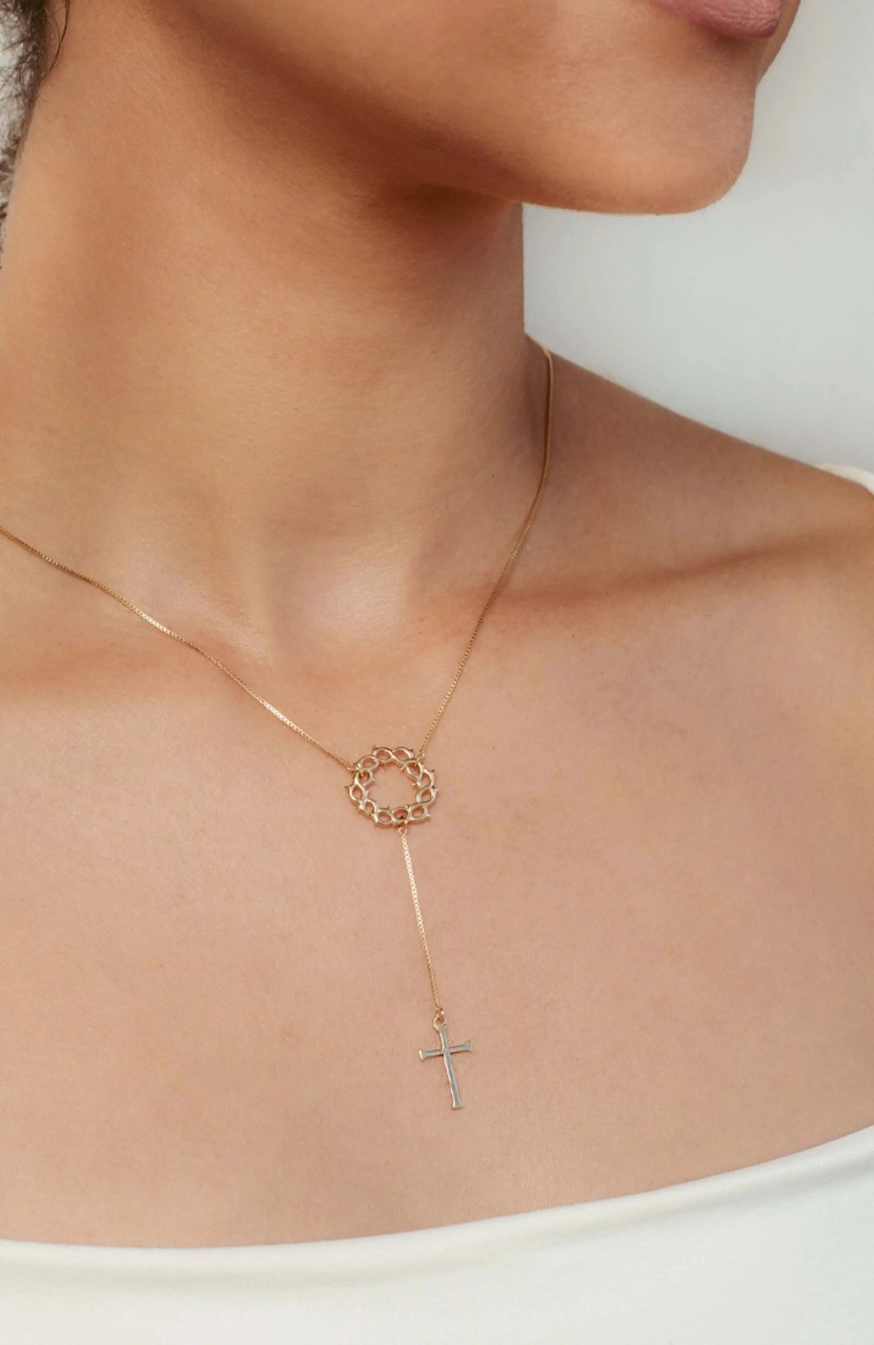 Crown Of Thorns Y Necklace