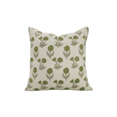 Stylish Floral Design Linen Blend Pillow Cover - Kirti