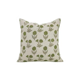 Stylish Floral Design Linen Blend Pillow Cover - Kirti