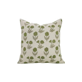 Stylish Floral Design Linen Blend Pillow Cover - Kirti