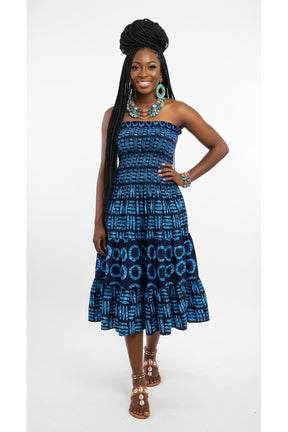 African Print   Caribbean Muse Tube  Design 008