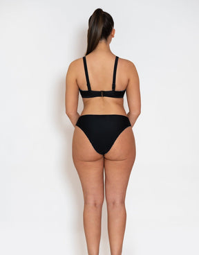 Curvy Kate Swim & Tonic Reversible Triangle Bikini Top Black/Snake