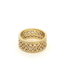 9ct Yellow Gold Crown Stack Ring
