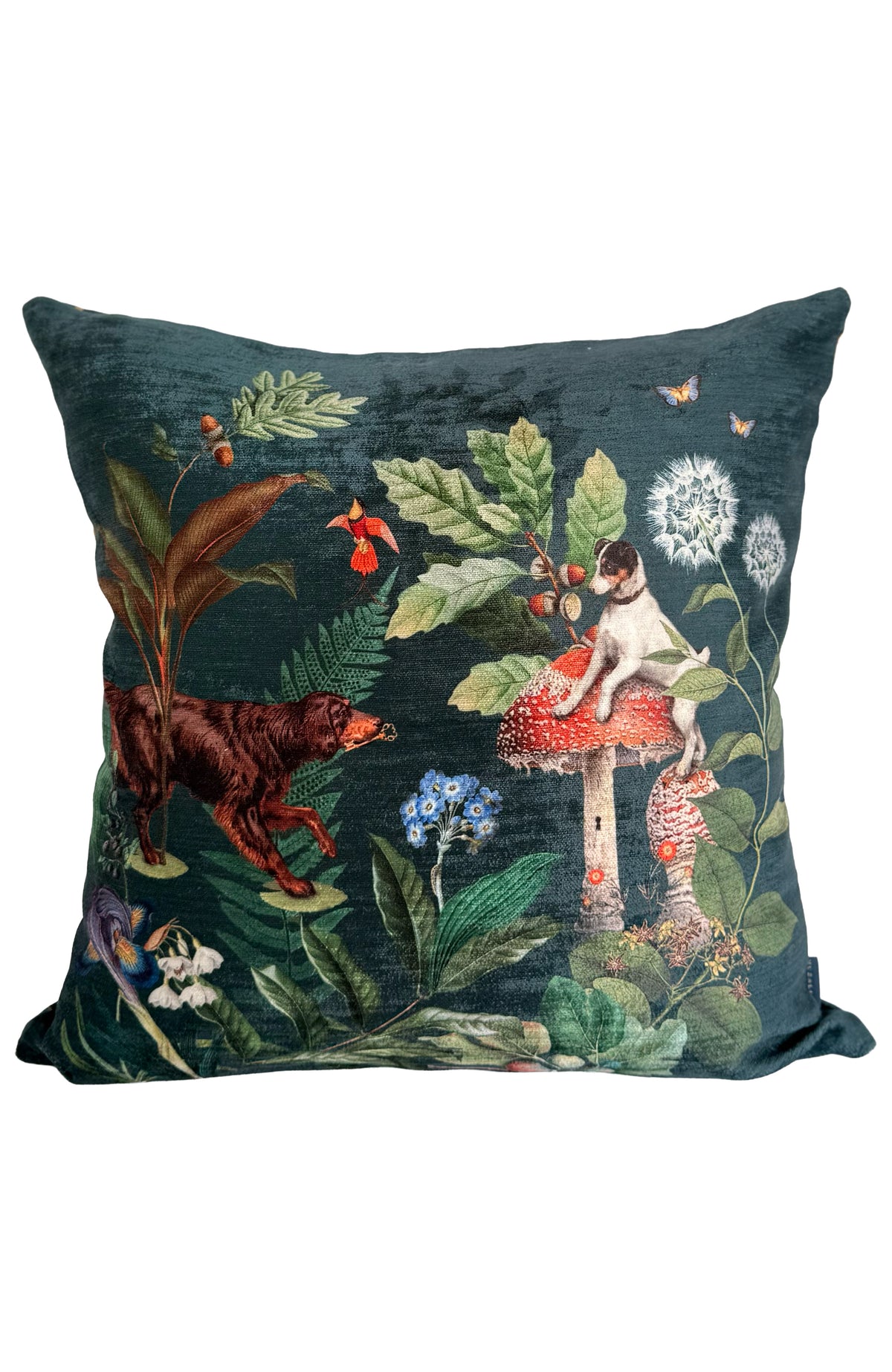 Velvet Pillow The Forest Dogs