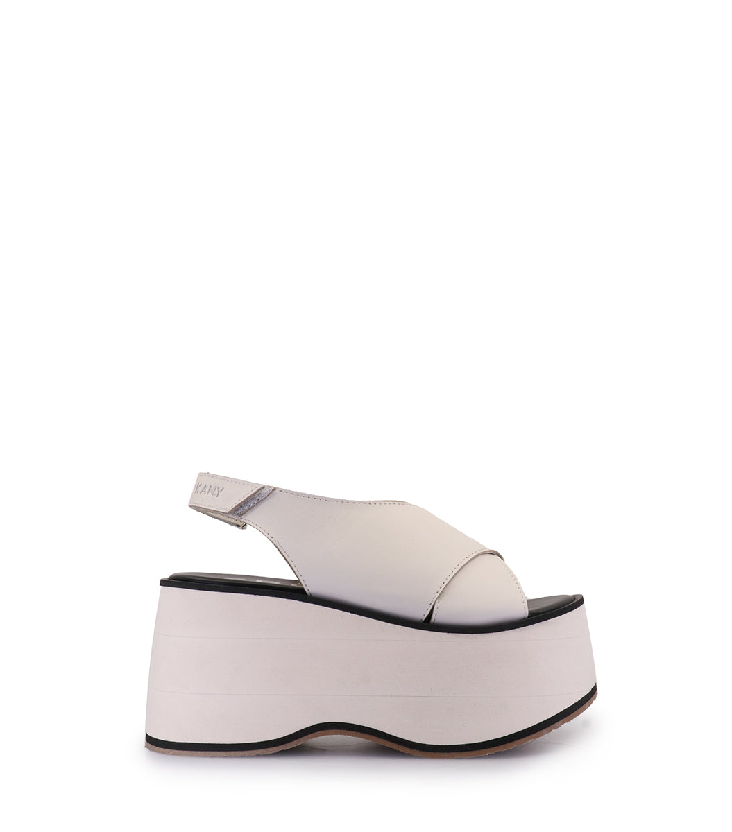 Crossover Eco Leather Platform Sandals Dosha
