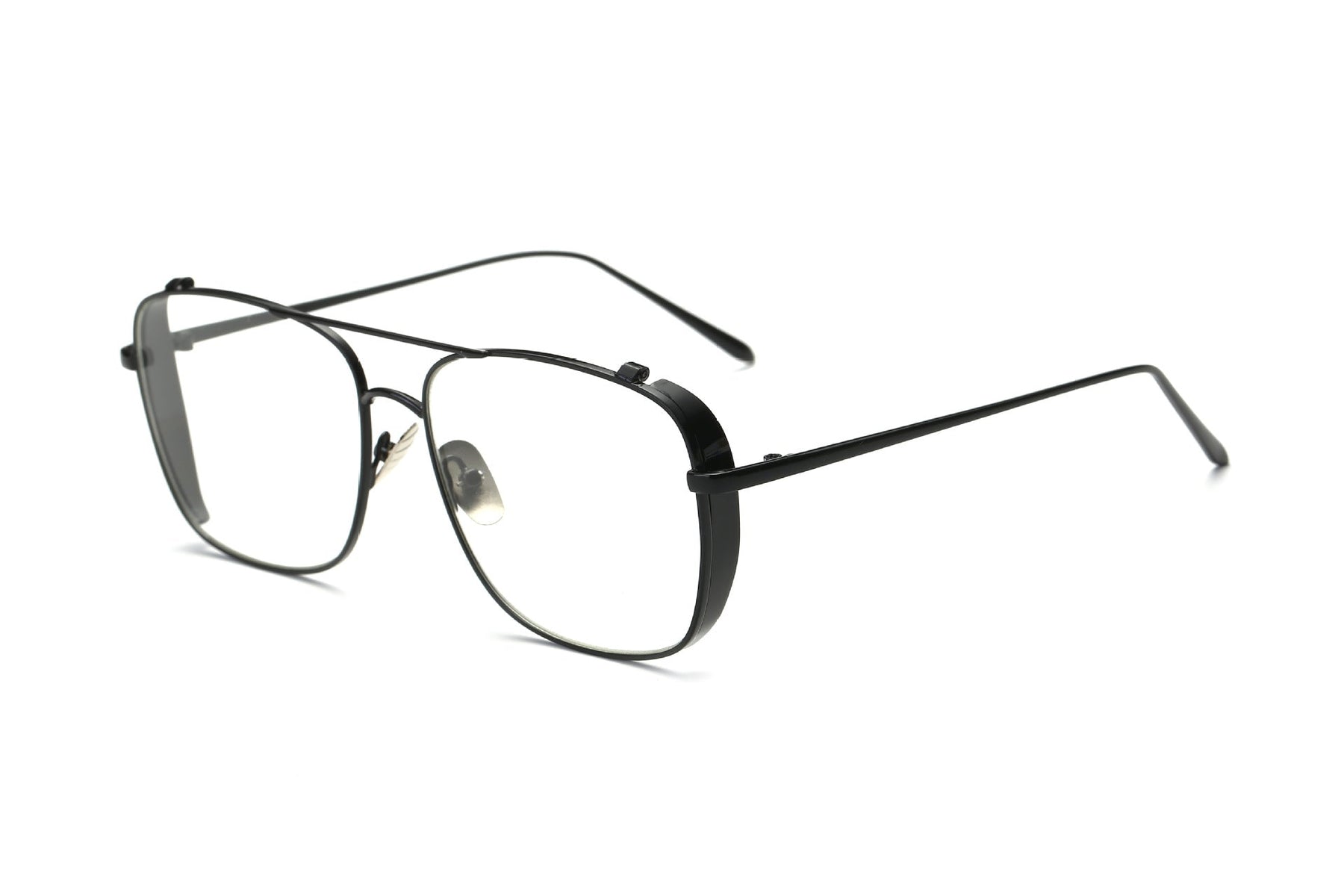 Round Big Frame Sunglasses - Clear