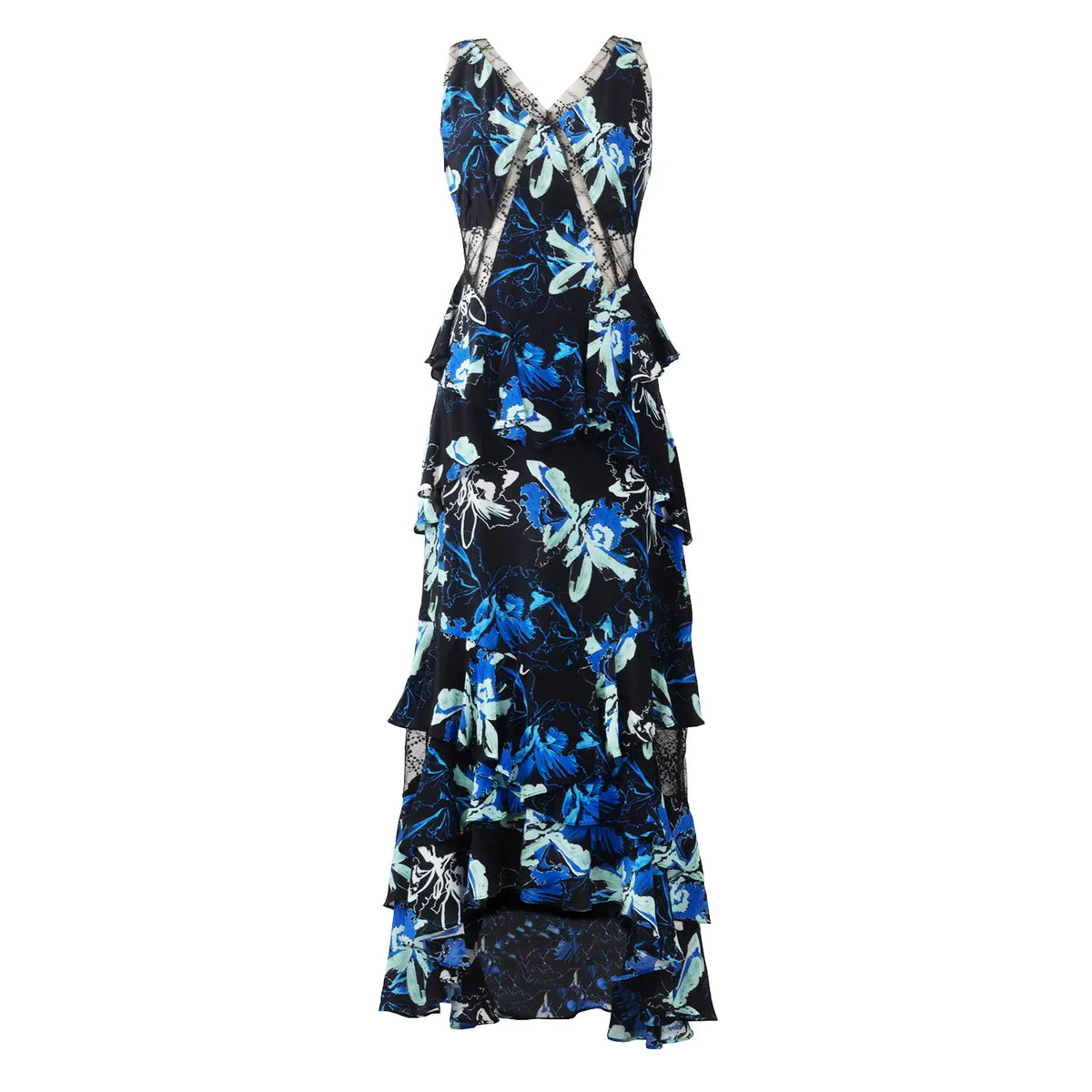 Alexa Orchid Silk Maxi Dress