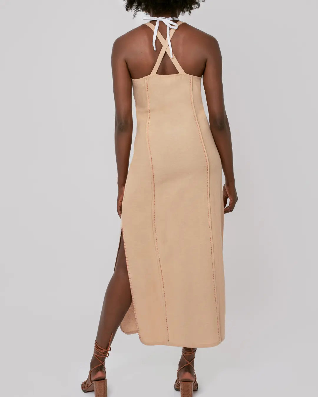 Kavya Cotton Halter Midi