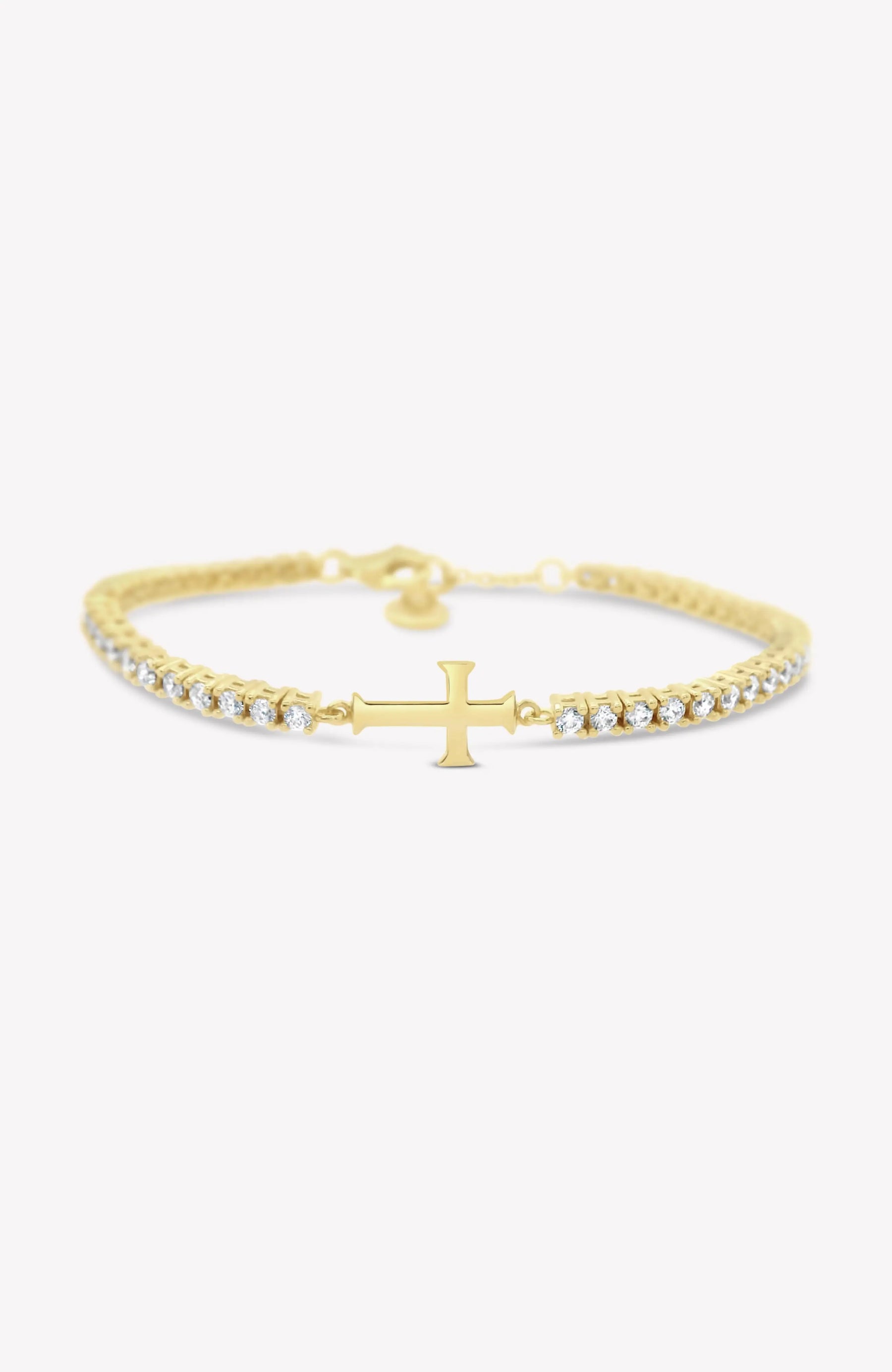 Luminous Cross Tennis Bracelet