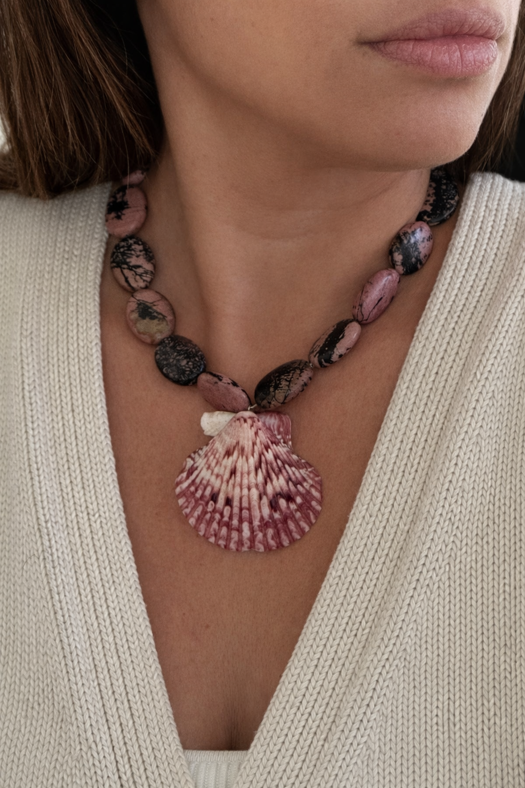 Bora Bora Scalloped Beaded Necklace