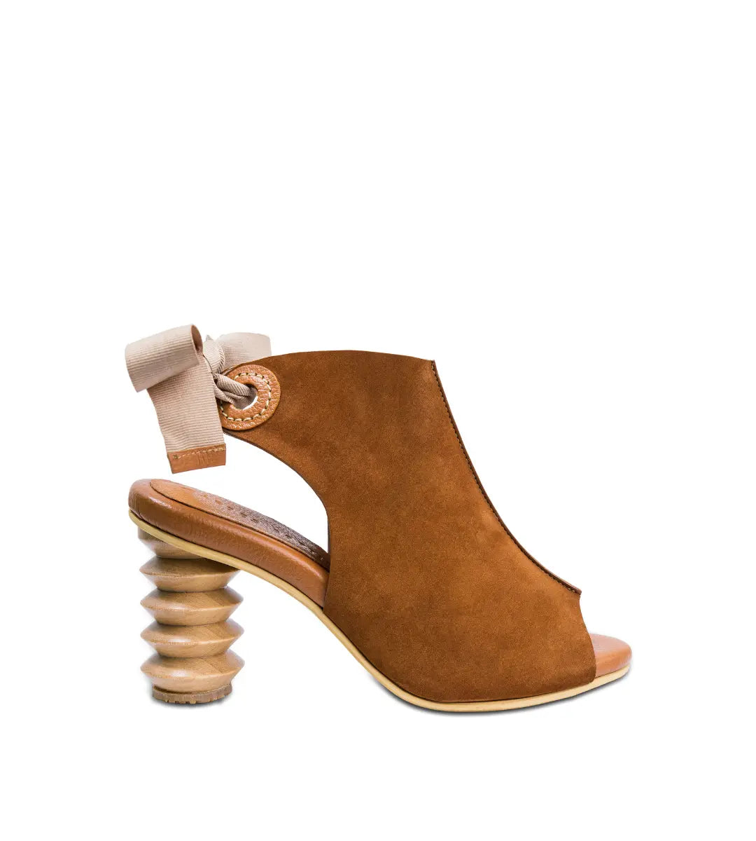 Matisse7 Honey Leather Sculptural Heel Bootie Preorder