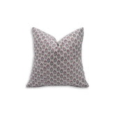 Unique Floral Block Print Thick Linen Pillow Cover - Alia