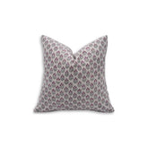 Unique Floral Block Print Thick Linen Pillow Cover - Alia