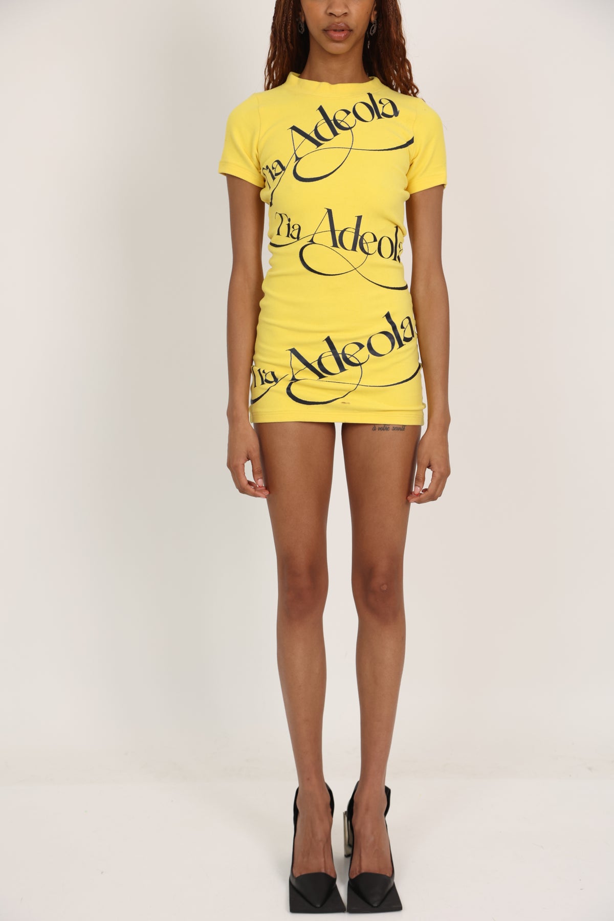 “Tia Adeola” Logo Mini Dress