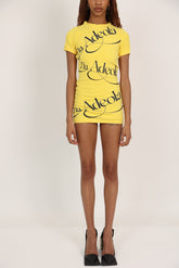 “Tia Adeola” Logo Mini Dress