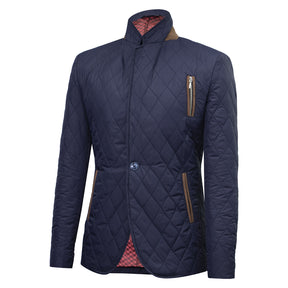 Blue waterproof blazer with padding
