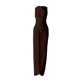 EVEL DRAPED DRESS