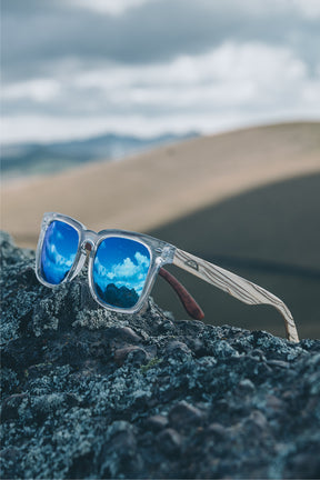 Crystal Blue rectangle Sunglasses - INTI