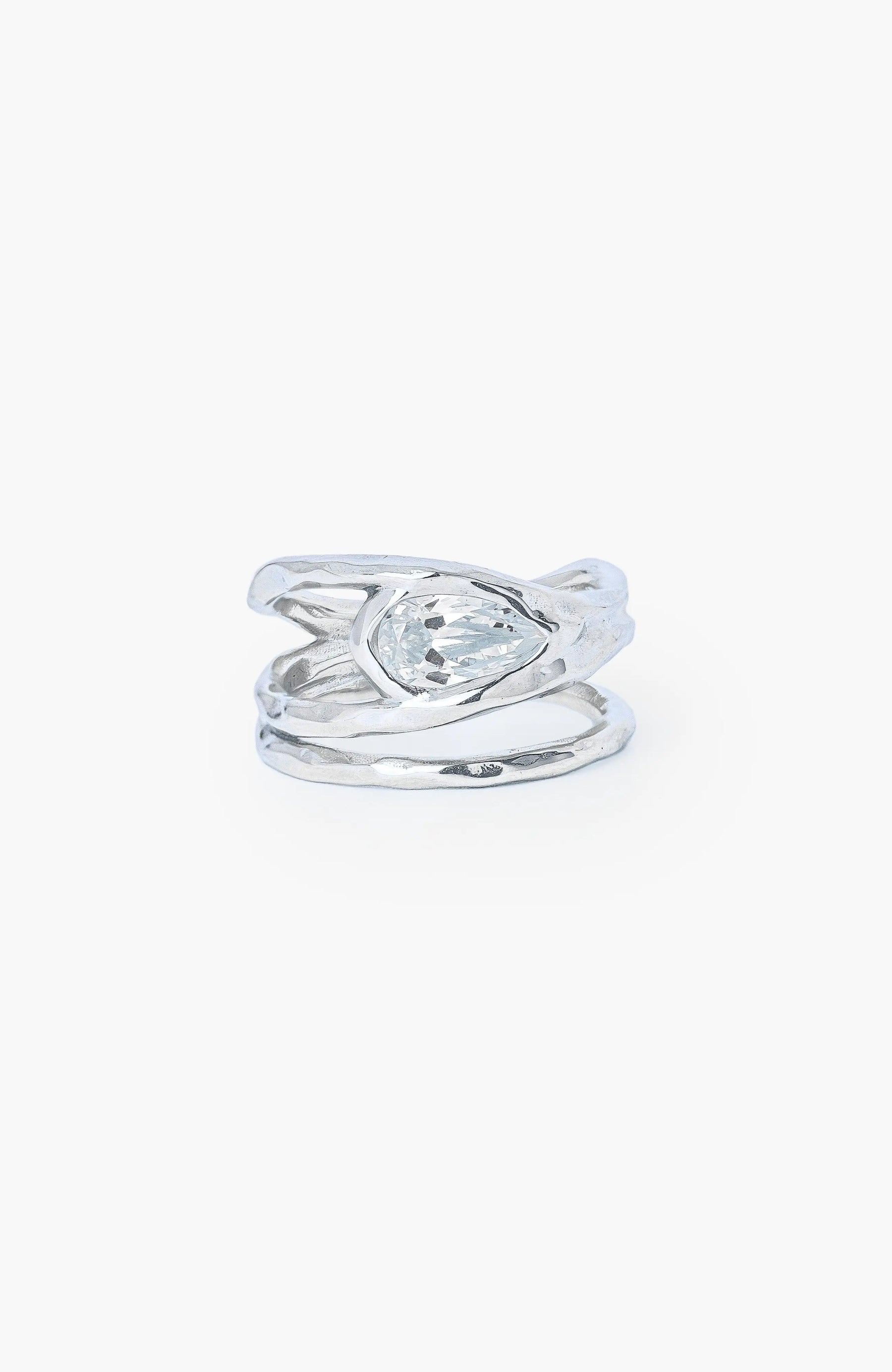 Solace Tear Statement Ring