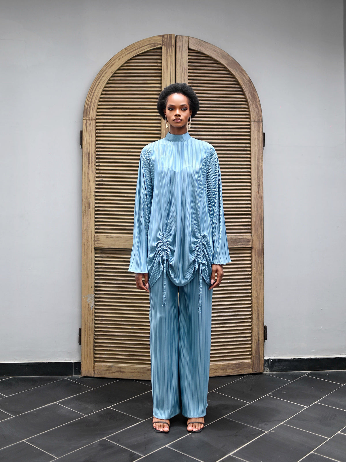 LIYA PLEAT TWO PIECE - TEAL