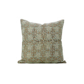 Boho Handmade Block Print Thick Linen Pillow Cover- Chudamani