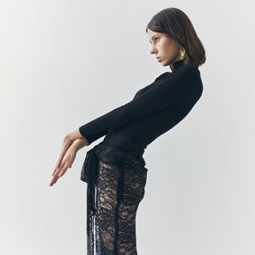 MILA SEE THRU LACE SKIRT