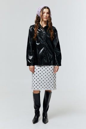 NOIR CROC STATMENT SHIRT