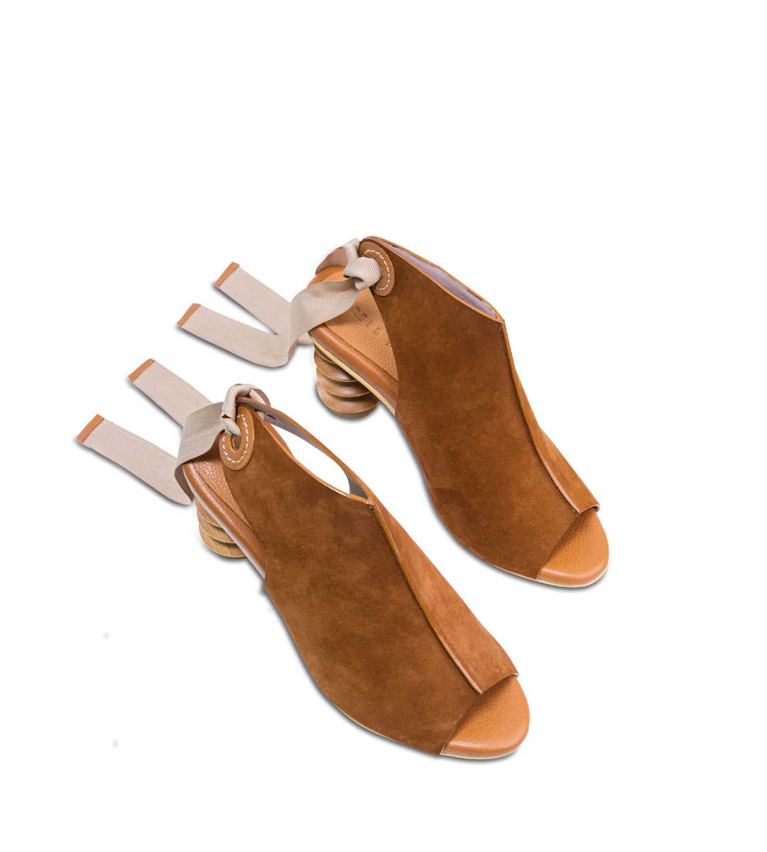 Matisse7 Honey Leather Sculptural Heel Bootie Preorder