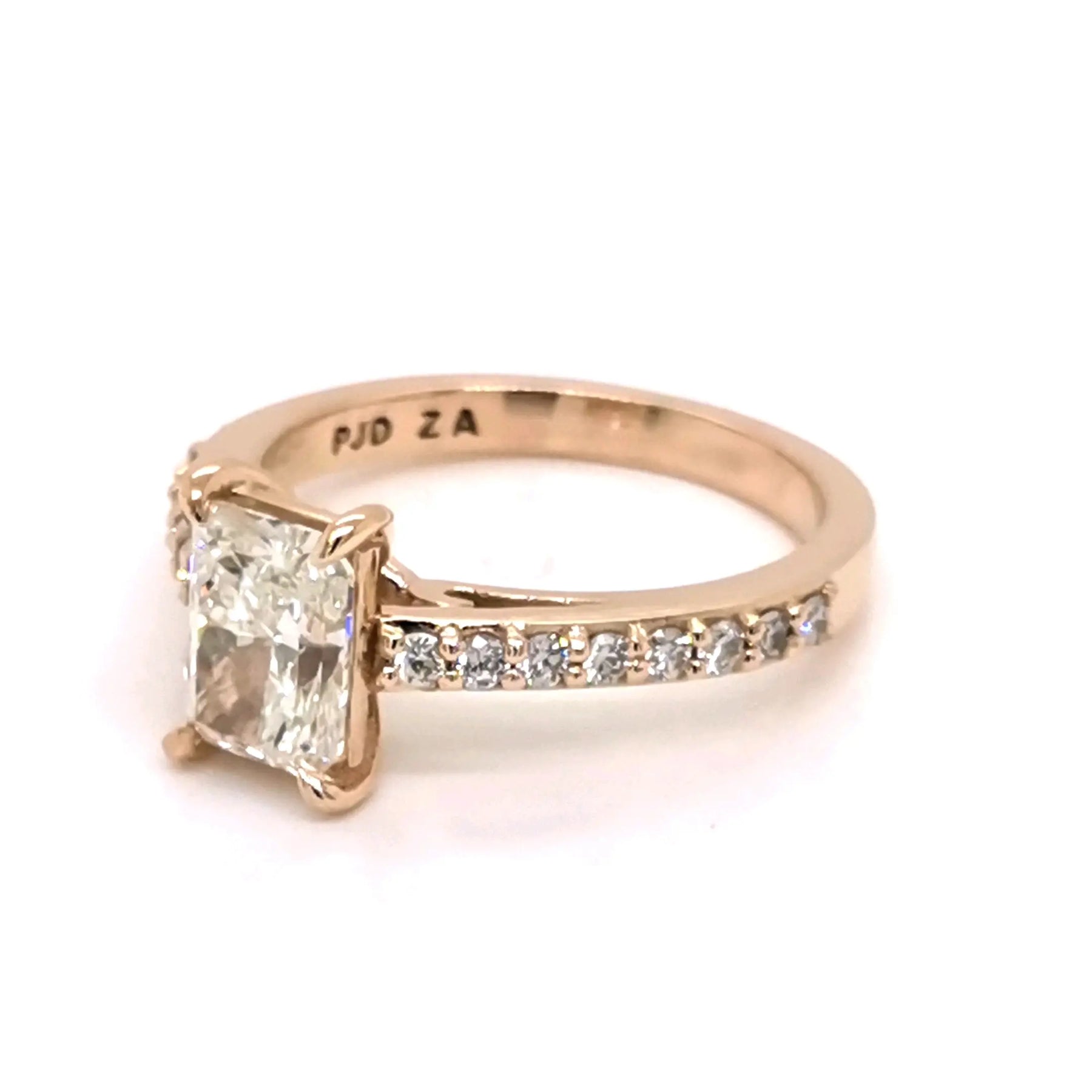 1ct Radiant Cut Diamond Ring