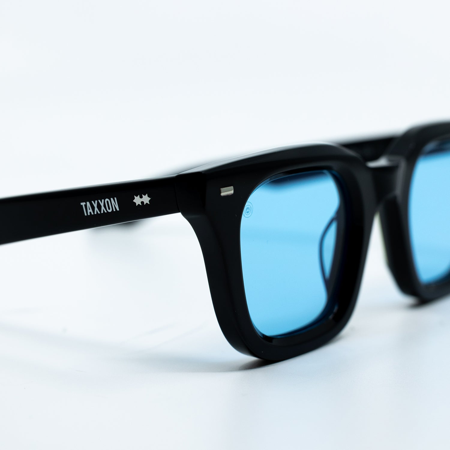 Zid Sunglasses with Black Frame & Light Blue Lens