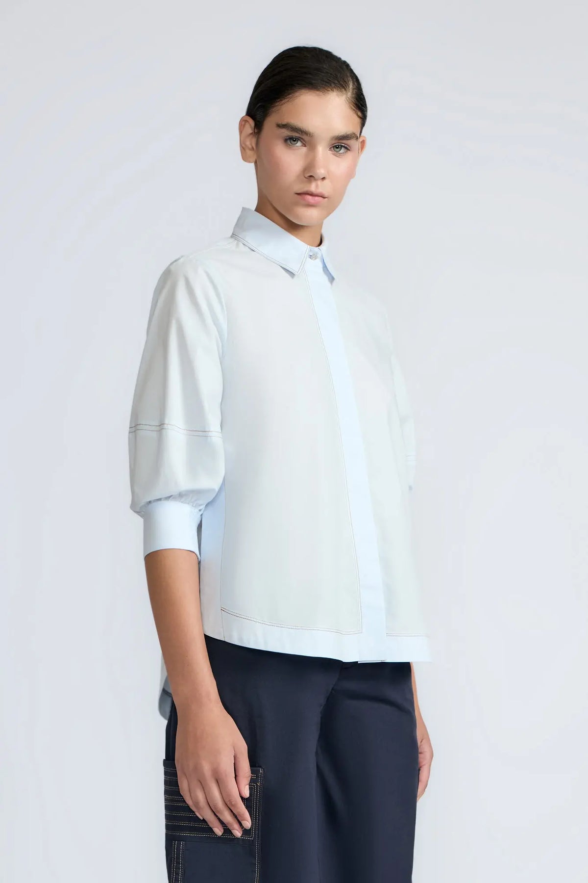 Lina Blouse | Light Blue