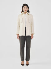 Fancy Tweed Shirt Jacket