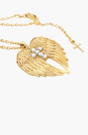 Divine Wings Cross Necklace