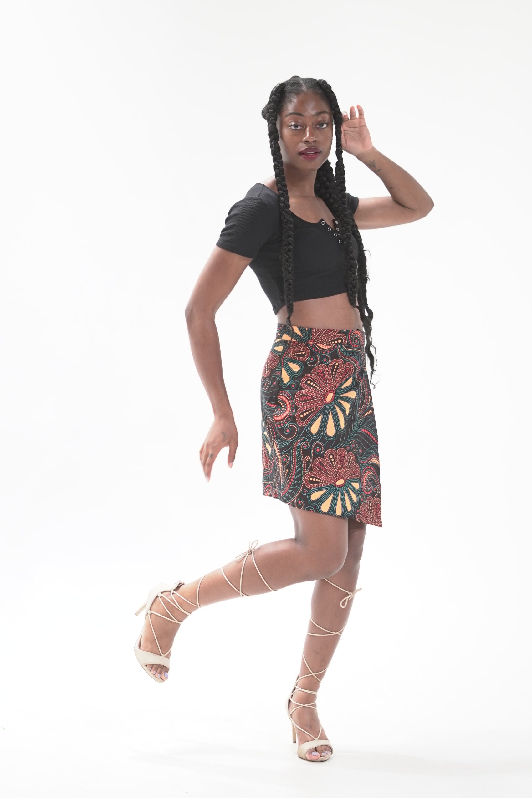 Agbogho Mini Skirt
