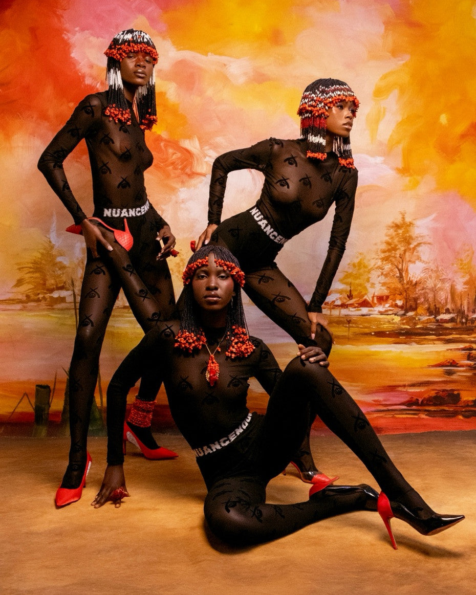 ARU KA KWA SET  (TOP AND STOCKINGS SET)