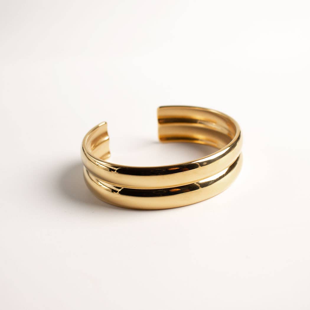 Chunky Gold Statement Bangle