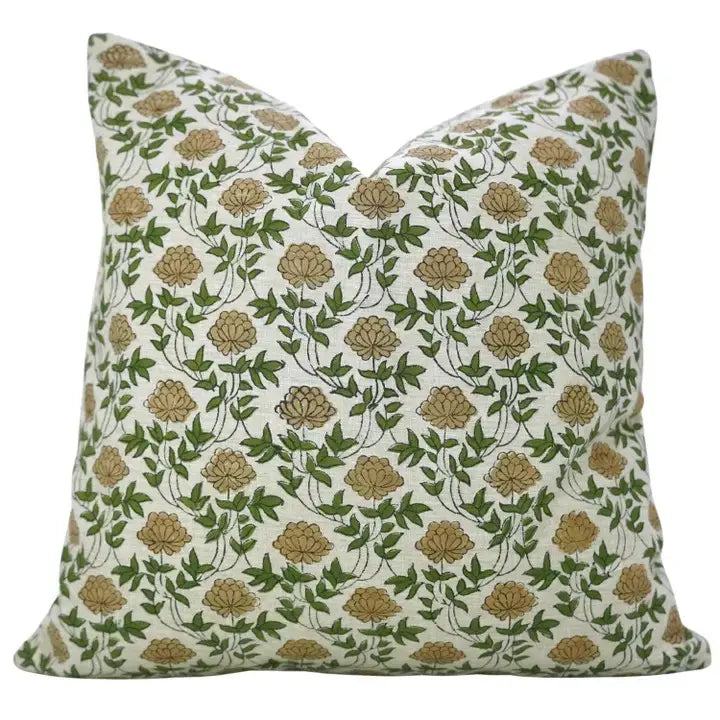 Bold Block Design Linen Blend Pillow Cover - Khubsoorat