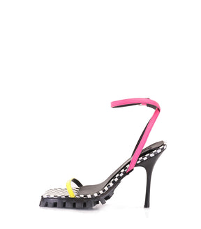Vibrant Eco-Friendly Heel Sandals Fresh