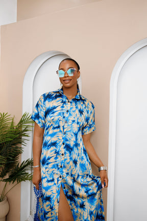 Adachenu Silk Ankara Kaftan
