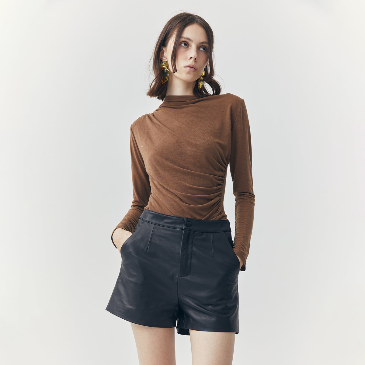 WREN SHORT LEATHER PANTS