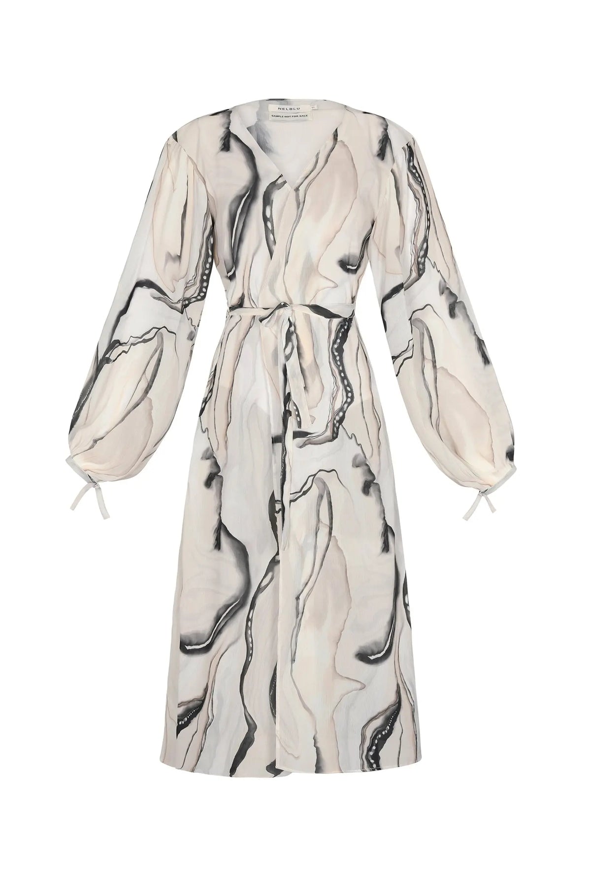 Marble Wrap Dress