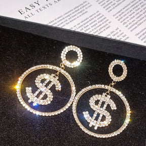Dollar Symbol Earrings