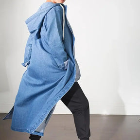 Com-pressi-on Me Denim Hoodie