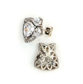 Trillion & pear cut Earrings