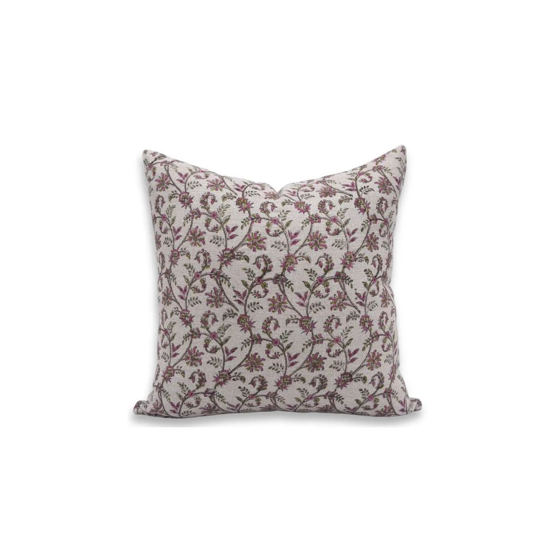 Hand Block Print Thick linen designer Pillow Cover- Varanasi