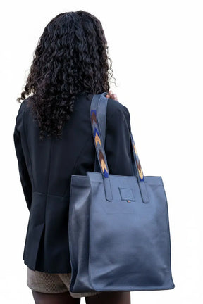 Kilifi Leather Women's Tote With Beaded Straps