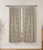 Mrignayani Artisan Block Print Floral Curtains