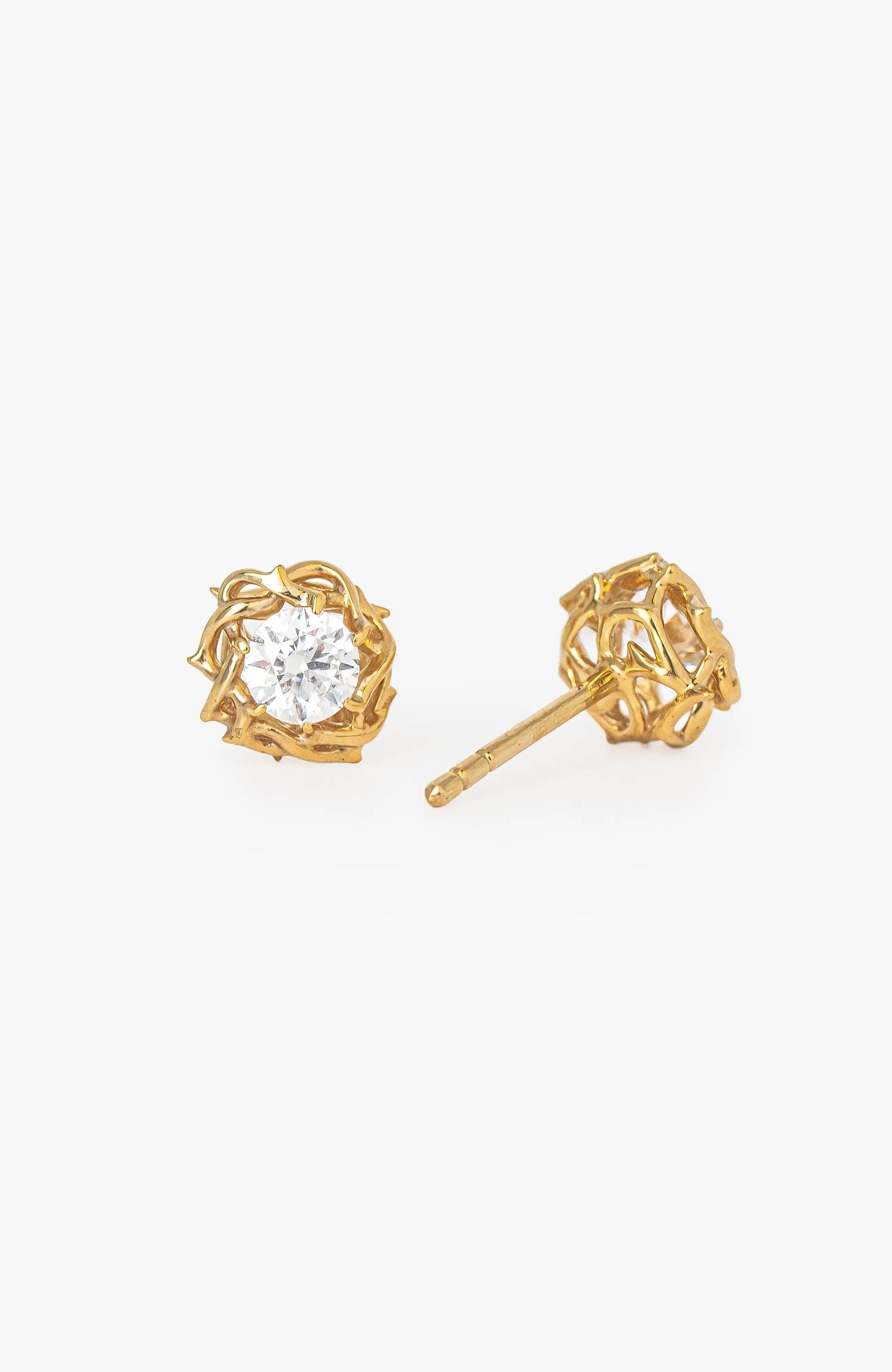 Crown of Thorns Stud Earrings