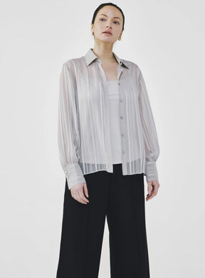 Sheer Stripe Blouse