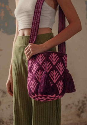 Palma Wayuu Bag (Berry)